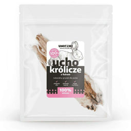 Snack voor honden Uniszki Oreja de conejo con pelo Konijn 2 x 60 g