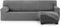 Hoes voor chaise longue met korte armleuning rechts Eysa THOR Donker grijs 110 x 110 x 310 cm