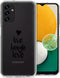 iMoshion Hoesje Geschikt voor Samsung Galaxy A13 (5G) / A04s Hoesje Siliconen - iMoshion Design hoesje - Transparant / Live Laugh Love