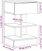 vidaXL - Nachtkastjes - 2 - st - 40x35x65 - cm - bewerkt - hout - oud - houtkleurig