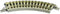 Z Rokuhan rails (met ballastbed) 7297018 Gebogen rails 45 ° 70 mm 4 stuk(s)