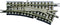 Z Rokuhan rails (met ballastbed) 7297023 Wissel, Elektrisch, Rechts 55 mm 26 ° 127 mm 1 stuk(s)