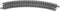 Z Rokuhan rails (met ballastbed) 7297033 Gebogen rails 30 ° 220 mm 6 stuk(s)