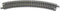 Z Rokuhan rails (met ballastbed) 7297033 Gebogen rails 30 ° 220 mm 6 stuk(s)