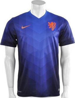 Nike Dutch Short Sleeve Away Stadium Jersey - Sportshirt - Heren - Maat XXL - Donker Inkt Blauw;Blauw;Oranje