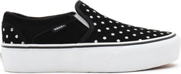 Vans WM Asher Platform - Lage sneakers - Slip-on model met 'waffle' buitenzool - Black/White - Maat 42