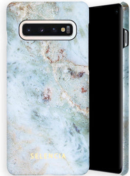 Selencia Hoesje Geschikt voor Samsung Galaxy S10 Hoesje - Selencia Maya Fashion Backcover - blauw