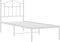 vidaXL - Bedframe - met - hoofdbord - zonder - matras - metaal - wit - 75x190 - cm