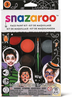 Snazaroo Schminkset - Halloween - 8 kleuren gezichtsschmink (1 set)