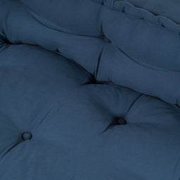 vidaXL - Pallet - Sofa - Kussen - met - Rugsteun - - - Blauw - Stof