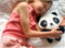 Knuffelige panda
