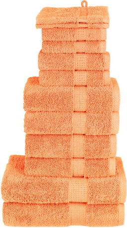 vidaXL - 12-delige - Handdoekenset - SOLUND - 600 - g/m² - oranje