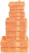 vidaXL - 12-delige - Handdoekenset - SOLUND - 600 - g/m² - oranje