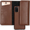 Selencia Hoesje Geschikt voor Samsung Galaxy A41 Hoesje Met Pasjeshouder - Selencia Eny Uitneembare Vegan Lederen Clutch - Bruin