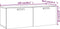 vidaXL - Wandkast - 100x36,5x35 - cm - bewerkt - hout - grijs