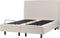 DUKE II - Tweepersoonsbed - Beige - 160 x 200 cm - Polyester