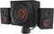 Genesis Helium 610BT - Speakers 2.1 - 60W RMS - Zwart Rood