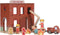 Little Dutch - Houten Brandweerkazerne - Inclusief brandweermannen en accessoires - Rood