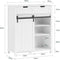 Moderne keukenkast - dressoir met schuifdeur - dressoir - buffet - verstelbare planken - elegant zwa