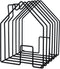 Balvi Tijdschrifthouder Huis 28 X 23 Cm Staal Zwart