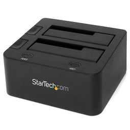 Startech.com Dubbel harddisk docking station - UASP ondersteuning - Zwart
