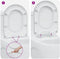 vidaXL - Snelle - Aflaat - Toiletzitting - met - Zachte - Sluiting - in - Duroplast - Wit