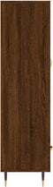 vidaXL - Hoge - kast - 69,5x31x115 - cm - bewerkt - hout - bruin - eikenkleur