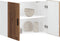 vidaXL - Keukenwandkast - Porto - bewerkt - hout - oud - houtkleurig