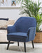 LOKEN - Fauteuil - Blauw - Polyester