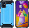iMoshion Hoesje Geschikt voor Samsung Galaxy M31s Hoesje - iMoshion Rugged Xtreme Backcover - Lichtblauw