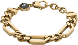 Diesel DX1471710 - Schakelarmband - Goudkleurig roestvrij staal - 18 cm