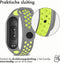 iMoshion Bandje Geschikt voor Xiaomi Mi Band 3 / 4 / Lime - iMoshion Siliconen sport band met inkliksysteem ronde drukknoop - Grijs