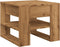 vidaXL - Salontafel - 55,5x55x45 - cm - bewerkt - hout - artisanaal - eikenkleur