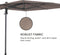 Madison - Parasol Saint-Tropez Taupe - 355x300 - Grijs