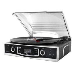 Soundmaster PL590 SW stereo DAB+ en FM radio met platenspeler, USB en opname