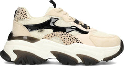 POSH by Poelman POLLY - Dames sneakers - Chunky zool 5,5 cm - Beige
