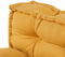vidaXL - Palletsofa - Kussen - met - Rugleuning - Geel - Stof