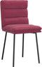 vidaXL - Eetkamerstoelen - 2 - st - fluweel - wijnrood