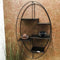 Wandrek - Metaal - 44 x 16 x 71 cm - Zwart