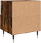 vidaXL - Nachtkastje - 40x35x47,5 - cm - bewerkt - hout - gerookt - eikenkleurig