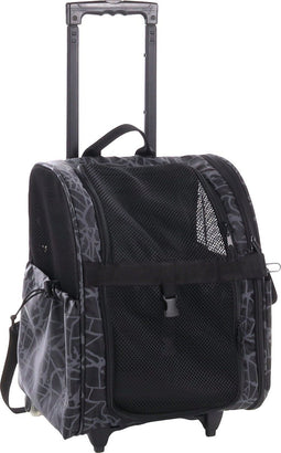 Flamingo Izzie - Hondentrolley - Waterafstotend - Zwart - 32 x 29 x 52 cm