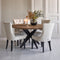 Riviera Maison Eettafel Rond 150 cm - Falcon Crest Ronde Eettafel - Zwart