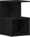 vidaXL - Nachtkastjes - 2 - stuks - Zwart - Eiken - 35x35x55 - cm - Geengineerd - Hout