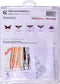 Thea Gouverneur - Borduurpakket met telpatroon - 569A - Voorgesorteerde DMC Garens - Beervlinder - Aida - 21 cm x 21 cm - DIY Kit