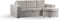 Furntastik 3 zits bank CL L+R, stof Lord 22, E460 beige