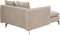 CHARMES - Chaise Longue - Taupe - Polyester