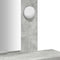 vidaXL - Kaptafel - met - LED-verlichting - Betonnen - Grijs - 50x41x140 - cm