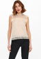 ONLY ONLDALILA - Dames Top - Knoopsluiting achterzijde - Kanten details - Maat S