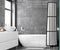Loti Living Douchegordijn - Waterdicht - Anti Schimmel - Mat Transparant Zwart 180x200 cm