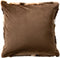 Dutch Decor KEE - Sierkussen 45x45 cm - fluffy - met zigzagstrepen – Chocolate Martini - multicolour - Inclusief binnenkussen